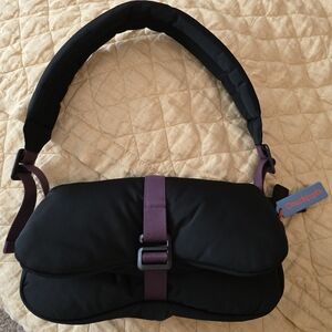 Coach Coachtopia CQ859 Loop Puffy Wavy Dinky Bag in Black